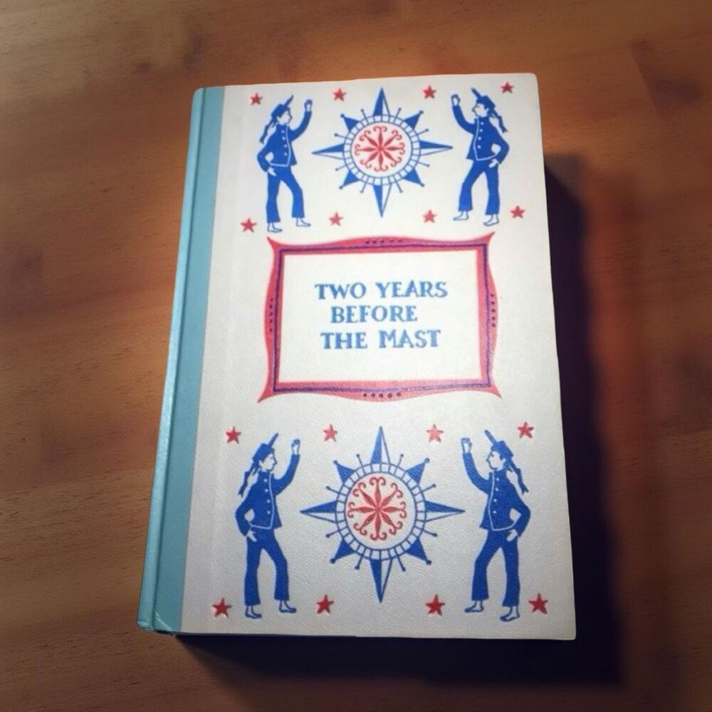 Vintage 1959 Two Years Before The Mast Junior Deluxe Editions Hard Cover Book